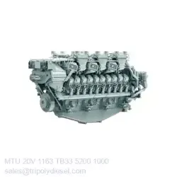 MTU 20V 1163 TB33 5200kW 1000RPM & Model:MTU 1163 series TopEngine#6847