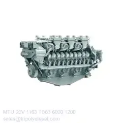 MTU 20V 1163 TB83 6000kW 1200RPM & Model:MTU 1163 series TopEngine#6834