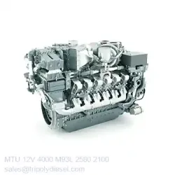 MTU 12V 4000 M93L 2580kW 2100RPM & Model:MTU 4000 series TopEngine#7016