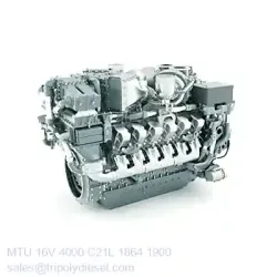 MTU 16V 4000 C21L 1864kW 1900RPM & Model:MTU 4000 series TopEngine#7191