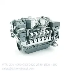 MTU 20V 4000 G63 2420-2740kW 1500-1800RPM & Model:MTU 4000 series TopEngine#7117
