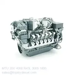 MTU 20V 4000 R43L 3000kW 1800RPM & Model:MTU 4000 series TopEngine#7084