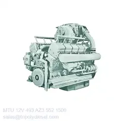 MTU 12V 493 AZ3 552kW 1500RPM & Model:MTU 493 series TopEngine#6694
