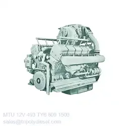 MTU 12V 493 TY6 809kW 1500RPM & Model:MTU 493 series TopEngine#6686