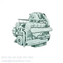 MTU 6R 493 AZ6 235kW 1500RPM & Model:MTU 493 series TopEngine#6688