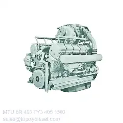 MTU 6R 493 TY3 405kW 1500RPM & Model:MTU 493 series TopEngine#6705