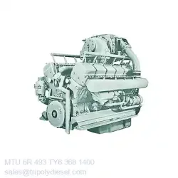 MTU 6R 493 TY6 368kW 1400RPM & Model:MTU 493 series TopEngine#6703